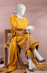 PRINTED HERRINGBONE VISCOSE 3PCS UNSTITCHED