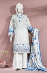 PRINTED SLUB VISCOSE 3PCS UNSTITCHED