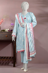 PRINTED DOBBY VISCOSE 3PCS UNSTITCHED