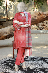 PRINTED DOBBY VISCOSE 3PCS UNSTITCHED