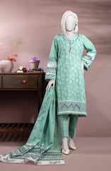 PRINTED VISCOSE KHADDAR 3PCS UNSTITCHED