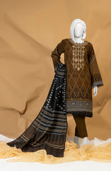WINTER'23 WOMEN EMBROIDERY KHADDAR 3PC UNSTITCHED