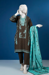 WINTER'23 WOMEN PRINTED KHADDAR 3PC UNSTITCHED