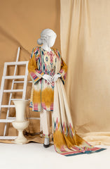 WINTER'23 WOMEN PRINTED KHADDAR 3PC UNSTITCHED