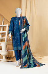 WINTER'23 WOMEN PRINTED KHADDAR 3PC UNSTITCHED