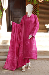 EMBROIDERED KHADDAR 3PCS UNSTITCHED