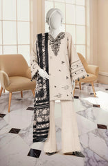 EMBROIDERED KHADDAR 3PCS UNSTITCHED