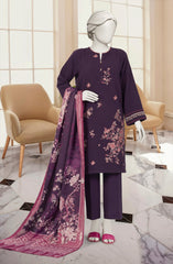 EMBROIDERED KHADDAR 3PCS UNSTITCHED