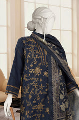 EMBROIDERED KHADDAR 3PCS UNSTITCHED