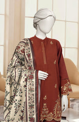 EMBROIDERED KHADDAR 3PCS UNSTITCHED