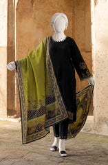 EMBROIDERED KHADDAR 3PCS UNSTITCHED