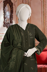 EMBROIDERED KHADDAR 3PCS UNSTITCHED