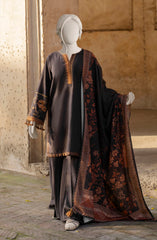 EMBROIDERED KHADDAR 3PCS UNSTITCHED