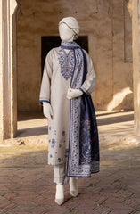 EMBROIDERED KHADDAR 3PCS UNSTITCHED