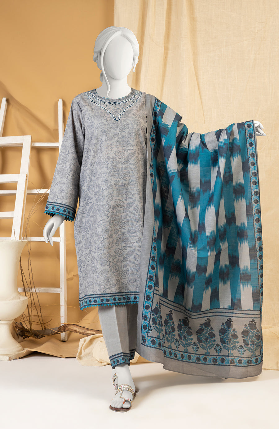 Chahat 3PC Stitched Dress