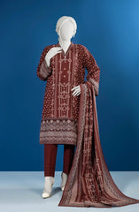 WINTER'23 WOMEN PRINTED KHADDAR 3PC UNSTITCHED