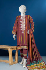 EMBROIDERY KHADDAR 3PC UNSTITCHED