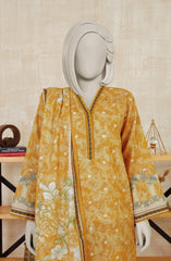 PRINTED KHADDAR STITCHED 3 PIECE