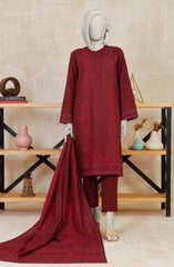 PRINTED KHADDAR STITCHED 3 PIECE