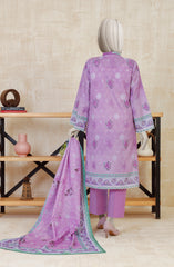 PRINTED KHADDAR STITCHED 3 PIECE