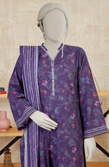 PRINTED KHADDAR STITCHED 3 PIECE