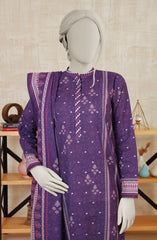 PRINTED KHADDAR STITCHED 3 PIECE