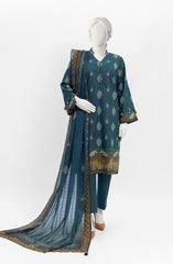 WINTER'23 WOMEN PRINTED MESSURI 3PC UNSTITCHED