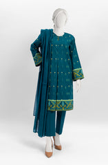 JACQUARD 3PC UNSTITCHED