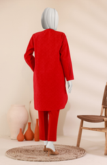 JACQUARD WOMEN STITCHED 2PC SUIT