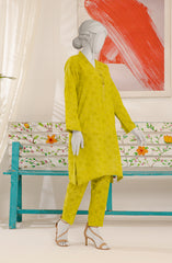 JACQUARD WOMEN STITCHED 2PC SUIT