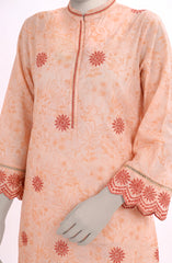 EMBROIDERED CAMBRIC STITCHED 2 PIECE