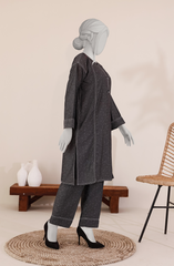 JACQUARD WOMEN STITCHED 2PC SUIT