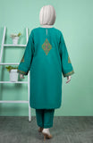 WINTER'24 EMBROIDERED CROSS HATCH WOMEN STITCHED 2PC SUIT