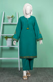 WINTER'24 EMBROIDERED CROSS HATCH WOMEN STITCHED 2PC SUIT