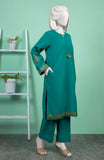 WINTER'24 EMBROIDERED CROSS HATCH WOMEN STITCHED 2PC SUIT