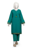 WINTER'24 EMBROIDERED CROSS HATCH WOMEN STITCHED 2PC SUIT