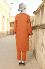 WINTER'24 EMBROIDERED CROSS HATCH WOMEN STITCHED 2PC SUIT