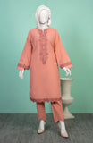 WINTER'24 EMBROIDERED CROSS HATCH WOMEN STITCHED 2PC SUIT