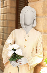 EMBROIDERED CROSS HATCH 2PCS UNSTITCHED