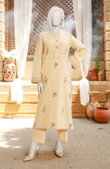 EMBROIDERED CROSS HATCH 2PCS UNSTITCHED