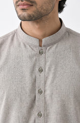 PASTEL-EARTH EMBROIDERED BLENDED KAMEEZ SHALWAR