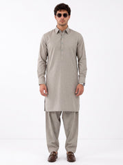 PASTEL-KHAKI BLENDED KAMEEZ SHALWAR
