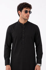 BLACK BLENDED KAMEEZ SHALWAR