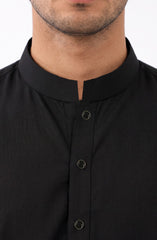 BLACK BLENDED KAMEEZ SHALWAR