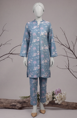 2 PIECE - PRINTED KHADDAR STITCHED