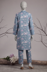 2 PIECE - PRINTED KHADDAR STITCHED