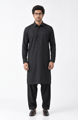 BLACK BLENDED KAMEEZ SHALWAR