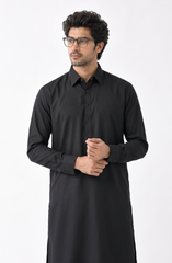 BLACK BLENDED KAMEEZ SHALWAR