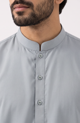 CLOUD-GREY BLENDED KAMEEZ SHALWAR