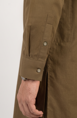 OLIVE BLENDED KAMEEZ SHALWAR